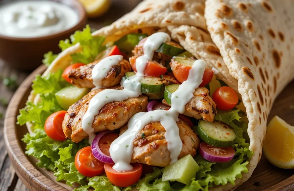 5-Ingredient Chicken Pita Recipe