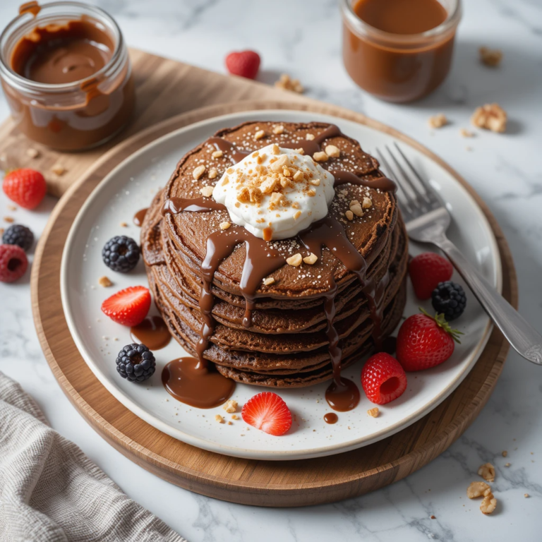 Protein Pancakes – Fluffy, Chocolate