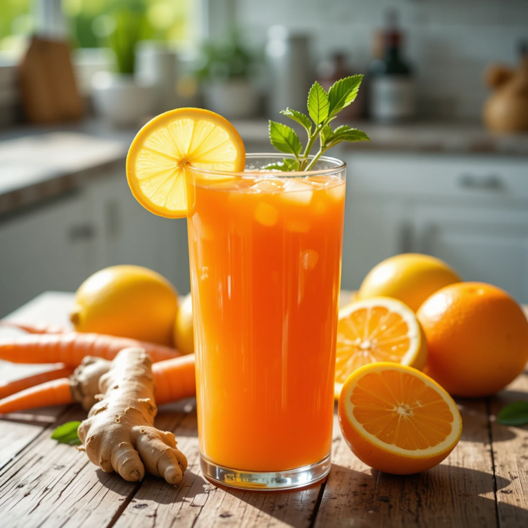 Lemon Carrot & Orange Juice – A Bright Start to Energize Your Day!