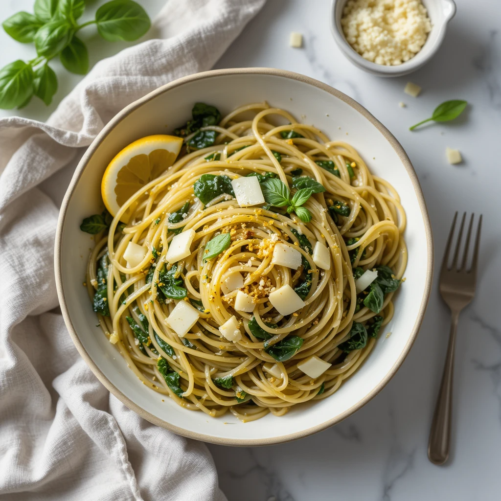 Spinach Garlic Pasta