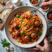 Gourmet Meatball Pasta