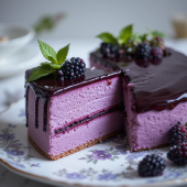 Fluffy Blackberry Mousse