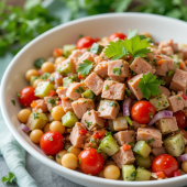 Zesty Tuna Chickpea Salad