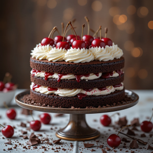 Black Forest Gateau with Cherry Filling – A Luxurious Dessert to Impress!
