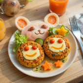 Veggie Steak with Cheese Sauce